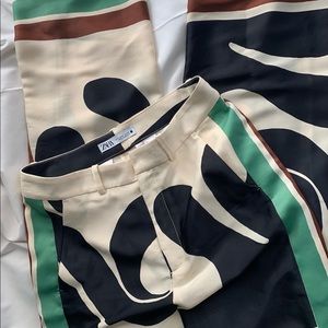 Zara print trousers